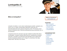Tablet Screenshot of lentopelko.fi